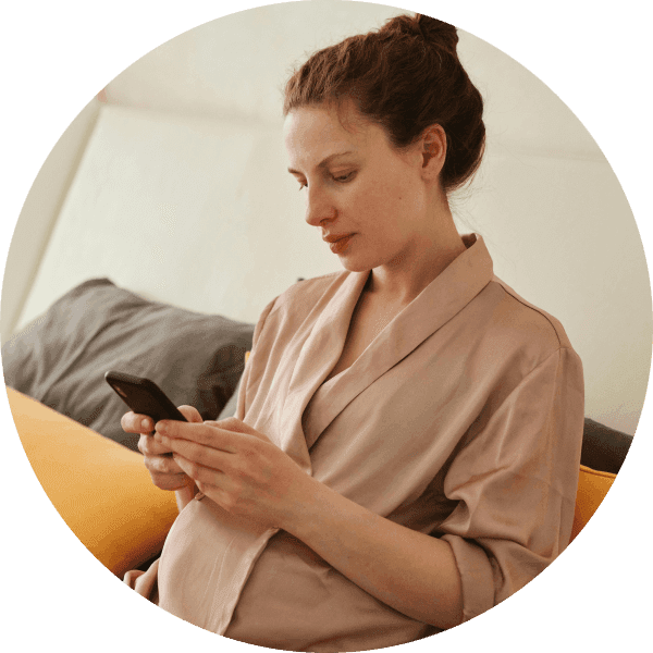 Lady with Phone Lady with phone